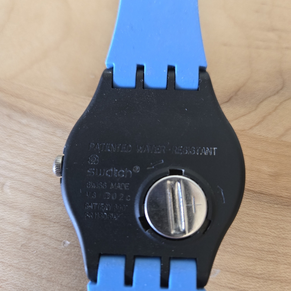 Swatch Blue and Black Smartwatch - Picture 6 of 10